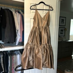 Gold Anthropologie Maxi